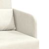 vidaXL Sofa Bed Cream 25.59 x 31.50 x 32.68 in Velvet