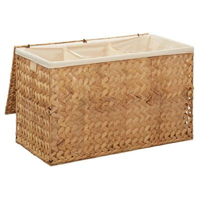vidaXL Laundry Basket 32.3"x16.7"x20.7" Water Hyacinth