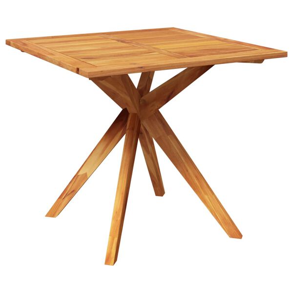 vidaXL Garden Table Natural Wood Solid Acacia Wood Medium