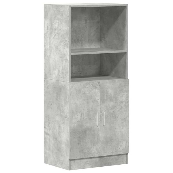 vidaXL Kitchen Cabinet Concrete grey Engineered wood Medium