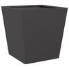 vidaXL Garden Planter Black Cold-rolled Steel 15.7x15.7 in Durable