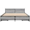 vidaXL Bed Frame Grey Sonoma Engineered wood King Size Bed Frame