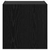 vidaXL TV Wall Cabinets 2 pcs Black Oak 15.94 x 11.81 x 15.75 in