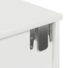 vidaXL Wall Shelf White Engineered wood Medium Wall Shelf Rectangular