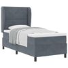vidaXL Box Spring Bed Dark Grey 78.74 x 39.37 in Polyester