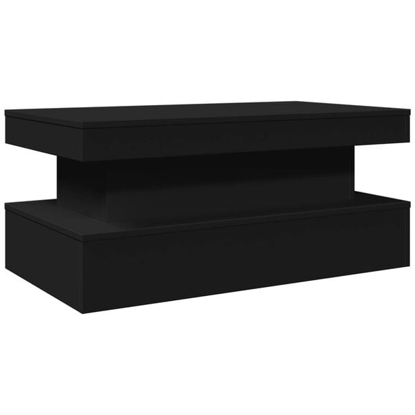 vidaXL Coffee Table Black Engineered wood Medium Coffee Table