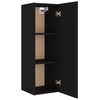 vidaXL TV Cabinet Set Set of 4 Black Engineered wood Large