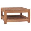 vidaXL Coffee Table Natural Teak Solid Teak Wood Medium Coffee Table