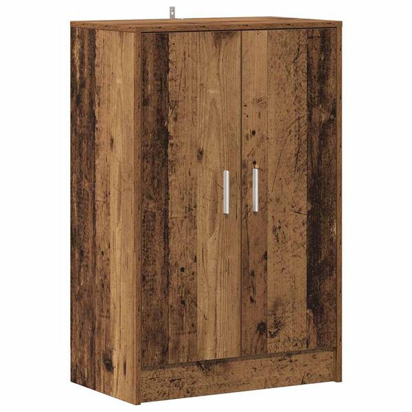 vidaXL Shoe Cabinet Old wood Engineered wood Medium Shoe Cabinet