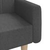 vidaXL Sofa Bed Dark Grey Wooden frame, polyester fabric, foam filling