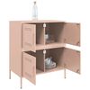 vidaXL Sideboard Pink Steel 26.8 x 15.4 x 31.1 in Sideboard