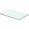 vidaXL Glass Panel Clear Tempered glass 15.7x7.9 in Glass surface