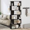 vidaXL Bookcase Black Oak 80x24x190,5 cm Engineered Wood