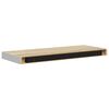 vidaXL Wall Shelf Oak and White Honeycomb MDF 23.6x9.3x1.5 in