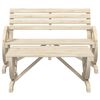vidaXL Garden Lounge Set natural wood Solid fir wood Medium Durable
