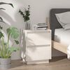 vidaXL Bedside Cabinet Set of 2 White Solid Pine Wood