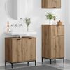 vidaXL Bathroom Furniture Set 2 pcs artisan oak Engineered wood