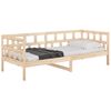 vidaXL Day Bed Natural wood Solid pine wood Single Convertible