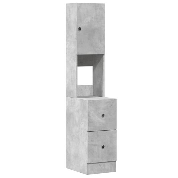 vidaXL Kitchen Cabinet Concrete Gray 13.8"x19.7"x70.9" Engineered Wood