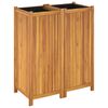 vidaXL Garden Planter Natural Wood Solid Acacia Wood Large Durable