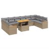 vidaXL Garden Sofa Set Beige, Light Grey
