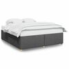 vidaXL Bed Frame Dark Grey Polyester Super King Bed Frame Rectangular