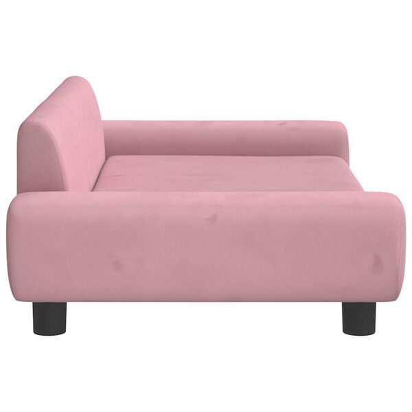 vidaXL Dog Bed Pink 100x54 x 13.0 " Velvet