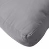 vidaXL Pallet Cushion Grey 100% polyester 23.6 x 23.6 in