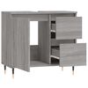 vidaXL Bathroom Cabinet Grey Sonoma Engineered Wood Compact