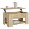 vidaXL Coffee Table Sonoma Oak Engineered Wood 31.1 x 19.3 x 16.1 in