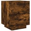 vidaXL Bedside Cabinet Set of 2 Smoked oak Engineered wood Medium