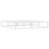 vidaXL Bed Frame Metal Bed Frame Rectangular White Bed Frame