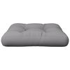 vidaXL Pallet Cushion Grey 100% polyester 9.0" x 9.0" x 1.5