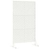 vidaXL Privacy Screen White 39.37 x 19.69 x 70.87 in Steel