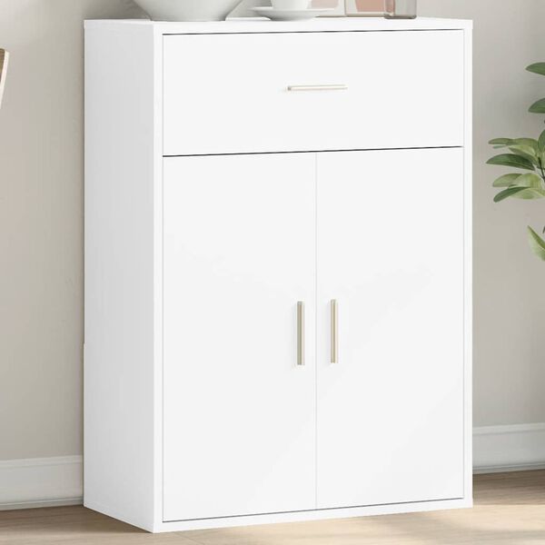 vidaXL Sideboard White Engineered wood Medium Sideboard Rectangular