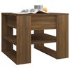 vidaXL Coffee Table Brown Oak Engineered Wood 21.7 x 21.9 x 17.7 in