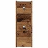 vidaXL Narrow Bathroom Cupboard Old wood Engineered wood Slim