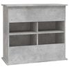 vidaXL Aquarium Stand Concrete Grey Engineered Wood 31.9 x 14.2 x 28.7 in