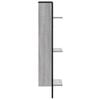 vidaXL Wall Shelf Grey Sonoma Engineered wood, metal Medium