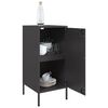 vidaXL Sideboard Black Cold-rolled steel 14.2x15.4x31.1 in Sideboard