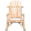 vidaXL Garden Rocking Chair Natural Wood Solid spruce wood Medium