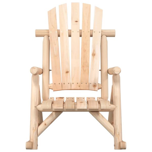 vidaXL Garden Rocking Chair Natural Wood Solid spruce wood Medium