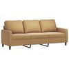 vidaXL 3-seater Sofa With Footstool Brown