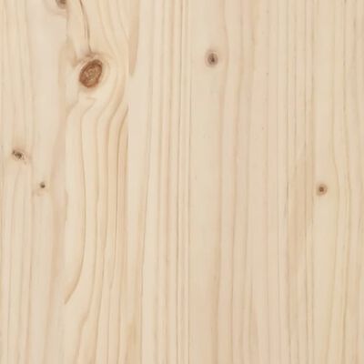 vidaXL Bed Frame 59.8"x79.9" Queen Solid Wood Pine