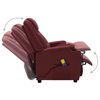 vidaXL Massage Recliner Wine Red Faux Leather