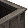 vidaXL Raised Bed Dark grey Solid pinewood 29.1x30.3x11.8 in Raised Bed