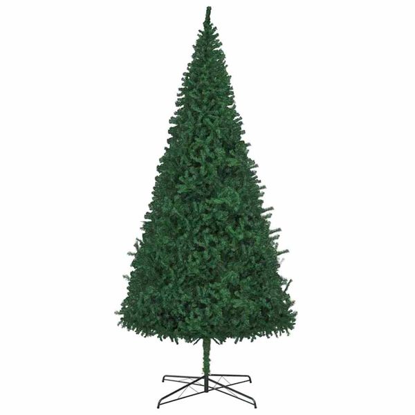 vidaXL Christmas Tree with Decorative String Lights Green 157.5" PVC