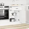 vidaXL Kitchen Base Cabinet High gloss white Engineered wood