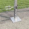 vidaXL Fence Post Silver 164.04 x 4.92 ft (0.75 x 0.75 in mesh) Steel