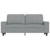 vidaXL 2-seater Sofa Light grey Fabric (100% polyester), metal, textilene